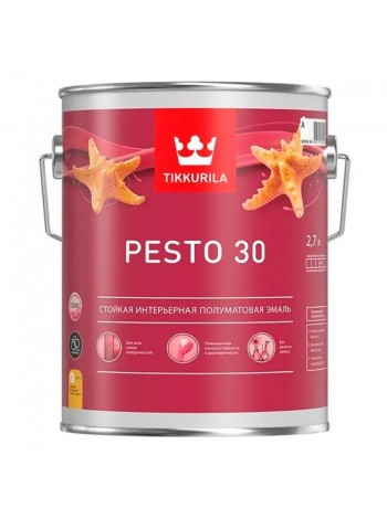 Краска интерьерная Tikkurila (Тиккурила) Euro Pesto 30 База А 2,7 л