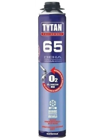 Пена монтажная профессиональная TYTAN Professional 65, зимняя, 750 мл